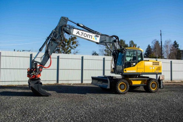 Wheeled excavator JCB, Volvo, Terex, Hyundai