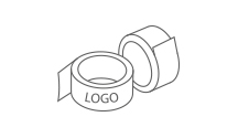 Adhesive tape with logo