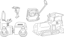 Road construction machinery