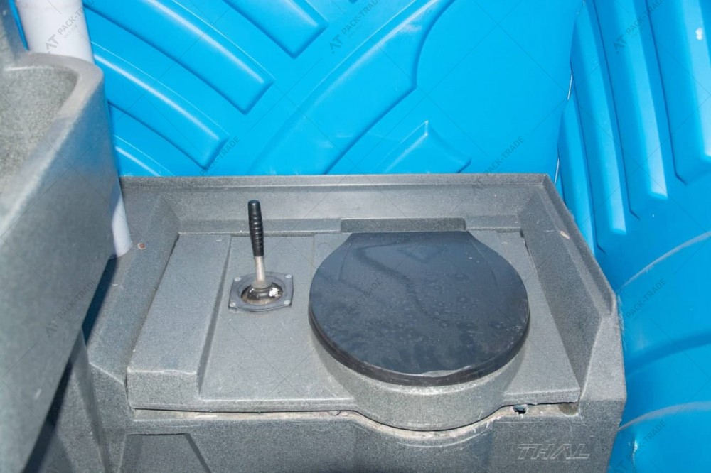 Туалетна кабінка мобільна (біотуалет) укомплектована умивальником з ножною помпою