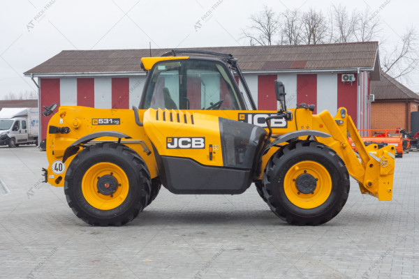 Телескопический погрузчик JCB 531-70 Agri 2019 г. 81 кВт. 4370 м/ч., №4918