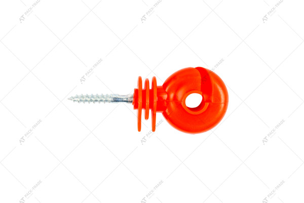 Red insulator for electric fence