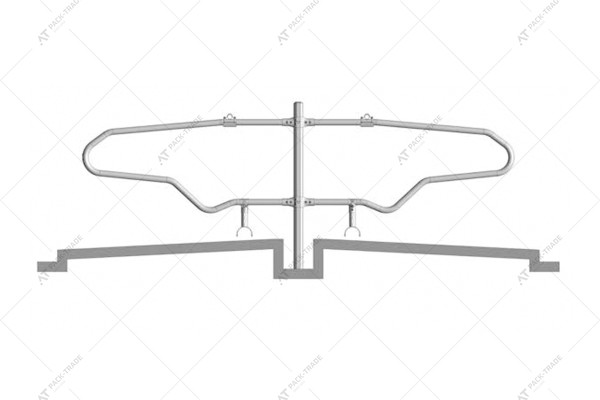 JORDAIN BRACKET ASSEMBLY DOUBLE CUBICLE (BLD CLAMP)