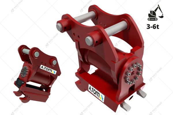 Механический быстросъемник с наклоном для экскаваторов 3-6 т.