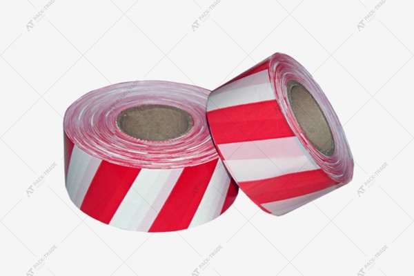 Warning tape PVC red-white 50*33 