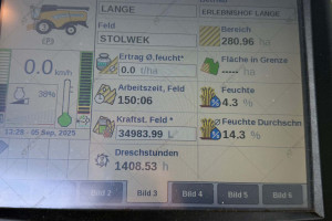 Комбайн New Holland CX6090 2017 г. 1636/1408 м/ч. с жаткой 7 м прицепом