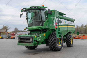 John Deere S670i Hill Master 2016 y. 1558/1199 m/h with 625F 2014 y/ header and trailer № 5566