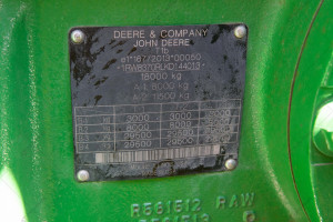 Трактор John Deere 8370R 2019 г. 370 к.с. 3901 м/ч.,  №4439