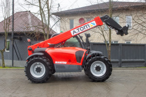 Телескопический погрузчик Manitou MT732 2014 г. 74,4 кВт. 2601 м/ч., №4773