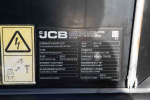 Телескопический погрузчик JCB 531-70 2017 г. 2001 м/ч. № 5627 B