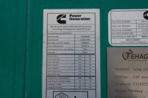 Дизельний генератор б/в Cummins C450D5 360 кВт, 2019 р., 1112 м/г, №3374