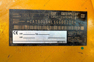 Бульдозер Caterpillar D6NLGP 2017 р. 12365,8 м/год. 