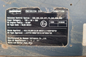 Гусеничний екскаватор Doosan DX340 LC 2018 р. 213 кВт 6135 м/год.