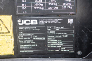 Телескопический погрузчик JCB 531-70 Agri 2019 г. 81 кВт. 4370 м/ч., №4918