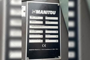 Телескопический погрузчик Manitou MRT 2470+ 2018 г. 129 кВт 1891 м/ч.