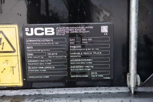 JCB 533-105 2019 y. 55 kW. 2137 m/h., № 3570 L RESERVED