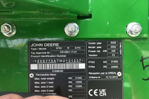 Комбайн John Deere S770 2022 г. 930/590 м/ч.