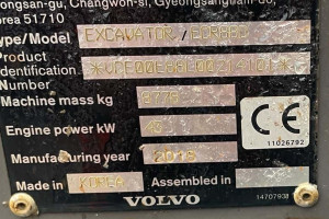 Гусеничний екскаватор Volvo ECR88D 2018 р. 2916 м/год.