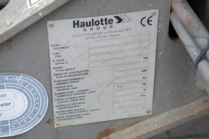 Самоходный ножничный подъемник Haulotte H18SX 2008 г.  24 кВт. 2946,9 м/ч., №4101