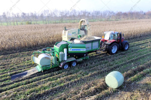 Комбінований преспідбирач з обмотувачем Agronic Multibaler 1220