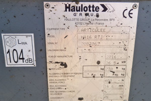 Haulotte HA16R 2016 y..