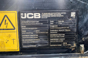 Телескопічний навантажувач JCB 535-95 2017 р. 55 кВт 1753,2 м/г. № 5209