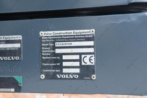 Колесный экскаватор Volvo EW210D  2016 г. 129 кВт. 5166 м/ч., № 3553 L БРОНЬ