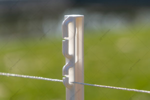 ЕСО plastic post, 105 cm, white, with one leg