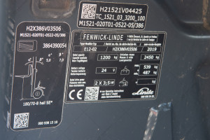 LINDE E12-02 2019 y. 6757 m/h. №5455