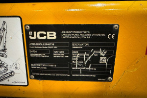 Гусеничний екскаватор JCB 220X LC 2020 р. 129 кВт. 4368 м/год.