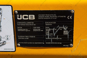 Гусеничный экскаватор JCB 220X LC 2020 г. 129 кВт. 4414,3 м/ч., №4279 L