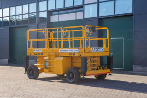 Самоходный ножничный подъемник Haulotte H12SX 2007 г. 24 кВт.  3495,5 м/ч., №3984 
