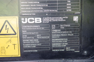 JCB 541-70 2017 y. 108 kW. 3811 m/h., №4270