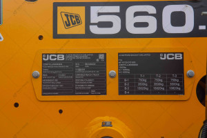 Телескопический погрузчик JCB 560-80 2021 г. 112 кВт * Дж 1360,3 м/ч. № 5554 B