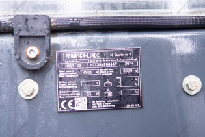 Газовий вилковий навантажувач Linde H45T-02 2014 р. 55 кВт, 3334.8 м/г., №4204 