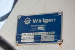 Дорожня фреза Wirtgen W500 2001 р. 2433 м/г., № 2739 L