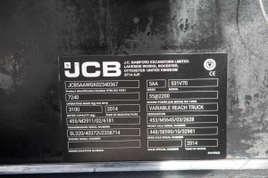 JCB 531-70 2014 y. 55 kW. 3506 m/h., №4152 L