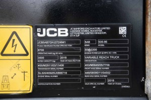 JCB 535-95  2018  y. 55 kW. 758 m/h., №2836