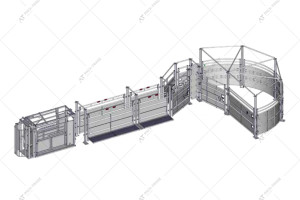 Jourdain Premium 1/2 Cattle Housing System Coral type C1 