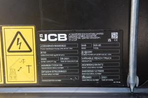 Телескопический погрузчик JCB 535-95 2021 г.  81 кВт. 2640 м/ч., №4485