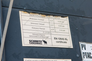 Тентованный борт (штора) полуприцеп Schmitz SCB S3T 2011 г.