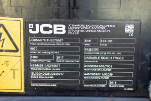 JCB 533-105 2017 y. 55 kW. 5069 m/h. №4763 B