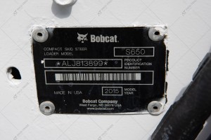 Міні навантажувач BOBCAT S650 2015 р. 1213 м/г., № 2519  БРОНЬ
