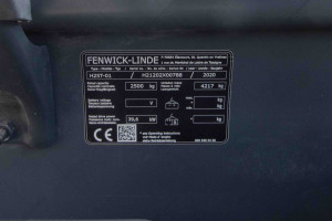 Вилочный погрузчик Linde H25T-01 2020 г. 39,6 кВт., 5026 м/ч. №6084