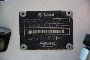 Мини погрузчик BOBCAT S750 2015 г. 2 924 м/ч., № 2518
