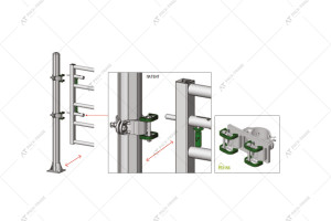 JORDAIN SURLOCK BRACKET 102 mm, 140 mm