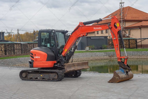 Мини экскаватор Kubota U55-4 2019 г. 33,8 кВт. 2717 м/ч., №4937