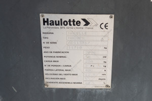 Коленчатый подъемник Haulotte HA20PX 2006 г. 4478 м/ч. № 5236