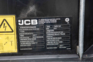 Телескопический погрузчик JCB 540-140 2017 г. 55кВт.* 4972 м/ч. №6264 B