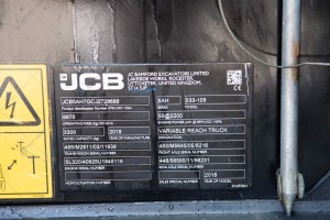 Телескопический погрузчик JCB 533-105 2018 г. 55 кВт. 4635,3 м/ч. № 3791 B